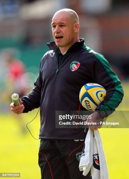 Leicester Tigers head coach Richard Cockerill during the Aviva Premiership Semi Final match at Welford Road, Leicester.