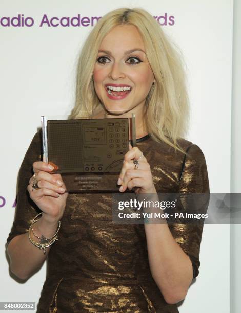 Fearne Cotton, who won the Best Music Programme award, at the Sony Radio Academy Awards, at the Grosvenor House hotel in central London.