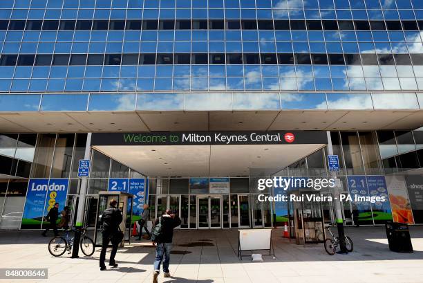 General view of Milton Keynes Railway station.