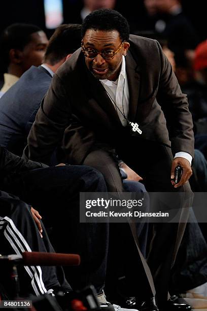 Director Spike Lee attends NBA All-Star Saturday Night, part of 2009 NBA All-Star Weekend at US Airways Center on February 14, 2009 in Phoenix,...