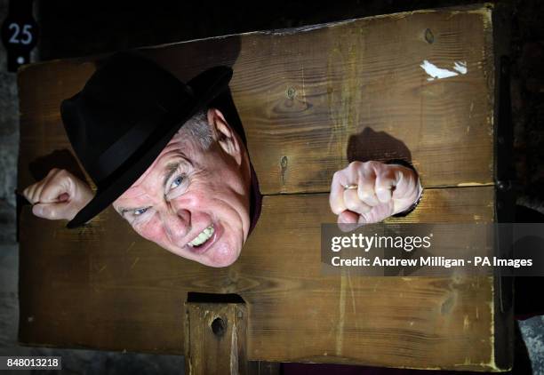 Crime writer Quintin Jardine during a photocall to launch Bloody Scotland Scotland's First International Crime Writing Festival being held from the...