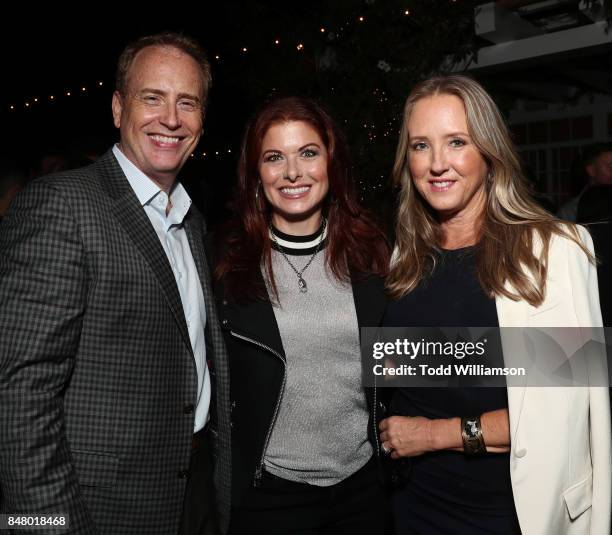 Chairman Robert Greenblatt, Debra Messing and NBC Entertainment President Jennifer Salke attend the 2017 Gersh Emmy Party presented by Tequila Don...