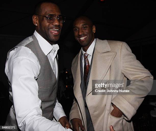 Lebron James and Kobe Bryant attend Sprite's 3rd Annual Jay-Z And Lebron James "Two Kings" Dinner & After Party
