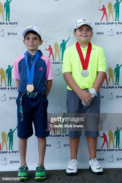 Duncan Robinson and Brady Barnum placed first and second in the boys 7-9 division chip competition during the Drive, Chip and Putt Championship at...