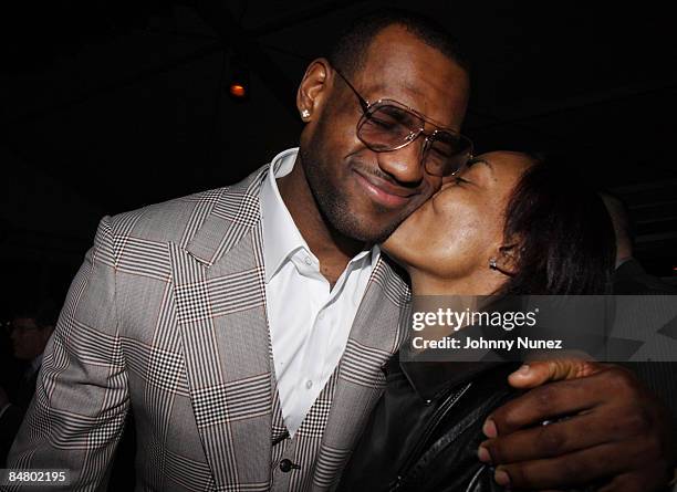 Lebron James and his mom attend Sprite's 3rd Annual Jay-Z And Lebron James "Two Kings" Dinner & After Party