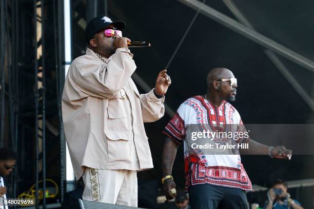 Rappers Big Boi and Sleepy Brown perform onstage during Day 2 at The Meadows Music & Arts Festival at Citi Field on September 16, 2017 in New York...