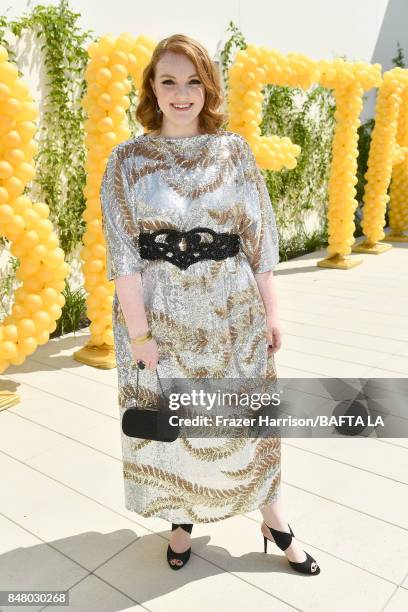 Shannon Purser attends the BBC America BAFTA Los Angeles TV Tea Party 2017 at The Beverly Hilton Hotel on September 16, 2017 in Beverly Hills,...