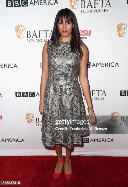 Tehmina Sunny attends the BBC America BAFTA Los Angeles TV Tea Party 2017 at The Beverly Hilton Hotel on September 16, 2017 in Beverly Hills,...