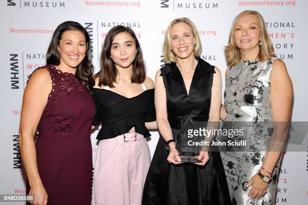 Elana Pianko-Ginsburg, Rowan Blanchard, Marne Levine, and Susan Whiting at the Women Making History Awards at The Beverly Hilton Hotel on September...