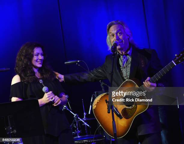 Singer/Songwriters Mandy Barnett and Jim Lauderdale perform during 18th Annual Americana Music Festival & Conference - Mike Judge Presents: Tales...