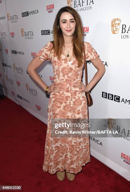 Madeline Zima attends the BBC America BAFTA Los Angeles TV Tea Party 2017 at The Beverly Hilton Hotel on September 16, 2017 in Beverly Hills,...