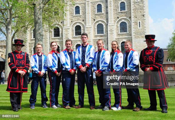 The Great Britain Shooting Team James Huckle, Jennifer McIntosh, Richard Faulds, Peter Wilson, Richard Brickell, Georgina Geikie and Rory Warlow...