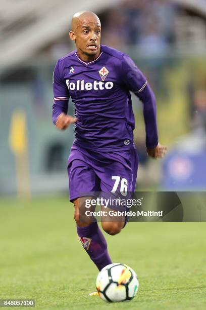 Bruno Gaspar of ACF Fiorentina in action during the Serie A match between ACF Fiorentina and Bologna FC at Stadio Artemio Franchi on September 16,...
