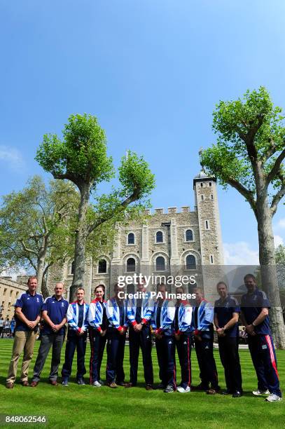 The Great Britain Shooting Team Tim Newenham shooting Performance Director, Phil Scanlan, Team GB Shooting Leader, James Huckle, Jennifer McIntosh,...