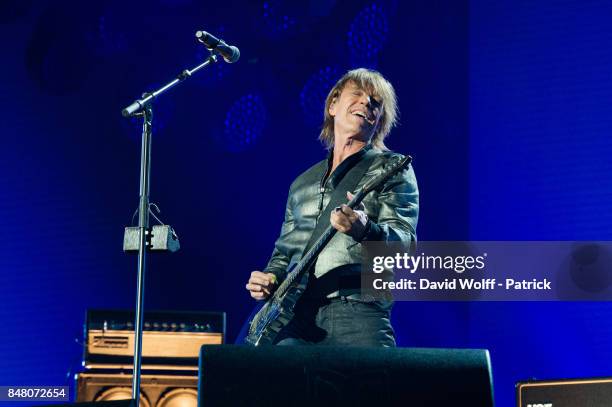 Jean-Louis Aubert from Les Insus performs at Stade de France on September 16, 2017 in Paris, France.