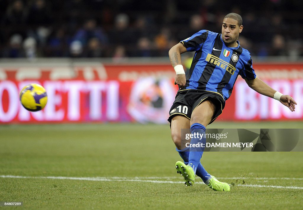 Inter Milan's Brazilian forward Adriano