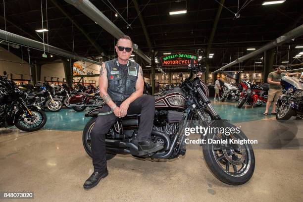 Actor Robert Patrick poses at a special screening of "Last Rampage" at San Diego Harley-Davidson on September 16, 2017 in San Diego, California.