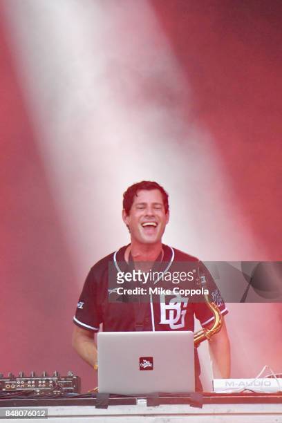 Dominic Lalli of Big Gigantic performs onstage during the Meadows Music and Arts Festival - Day 2 at Citi Field on September 16, 2017 in New York...