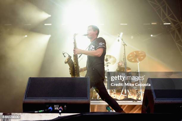 Dominic Lalli of Big Gigantic performs onstage during the Meadows Music and Arts Festival - Day 2 at Citi Field on September 16, 2017 in New York...