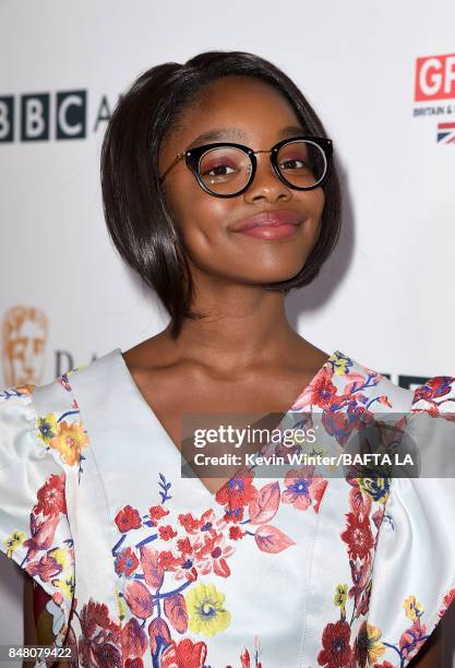 Marsai Martin attends the BBC America BAFTA Los Angeles TV Tea Party 2017 at The Beverly Hilton Hotel on September 16, 2017 in Beverly Hills,...
