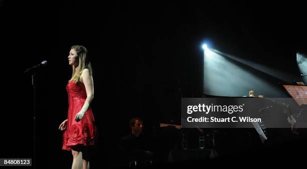 Singer Hayley Westenra presents 'The Valentines Tour' at the London Paladium on February 15, 2009 in London, England.