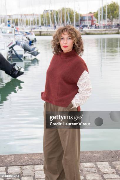 Anne Depetrini attends "Des Jours Meilleurs" photocall during the 19th Festival of TV Fiction at La Rochelle on September 16, 2017 in La Rochelle,...