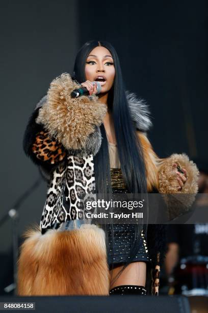 Nicki Minaj performs onstage during Day 2 at The Meadows Music & Arts Festival at Citi Field on September 16, 2017 in New York City.