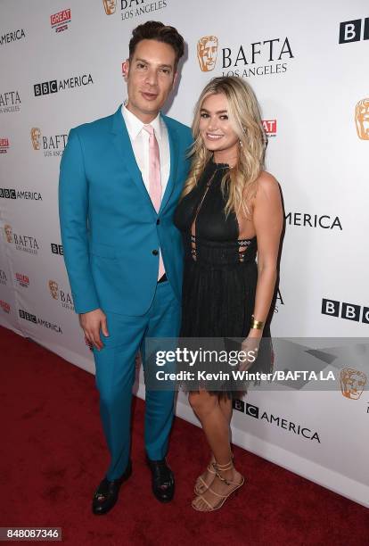 Cameron Silver and Sloane Glass attend the BBC America BAFTA Los Angeles TV Tea Party 2017 at The Beverly Hilton Hotel on September 16, 2017 in...