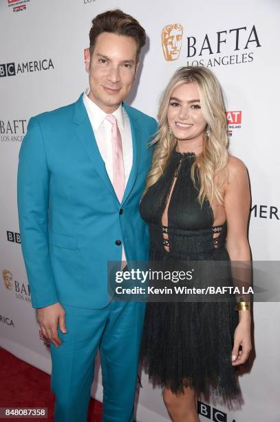 Cameron Silver and Sloane Glass attend the BBC America BAFTA Los Angeles TV Tea Party 2017 at The Beverly Hilton Hotel on September 16, 2017 in...