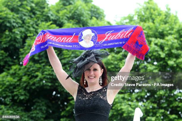 Erin Gibbons from the USA during Investec Derby Day of the Investec Derby Festival at Epsom Racecourse.