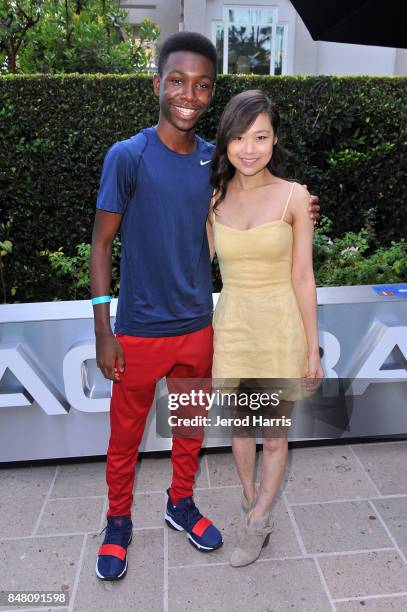 Niles Fitch and Krista Marie Yu at Lupus LA's MBJAM 17 on September 16, 2017 in Marina del Rey, California.