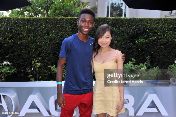 Niles Fitch and Krista Marie Yu at Lupus LA's MBJAM 17 on September 16, 2017 in Marina del Rey, California.