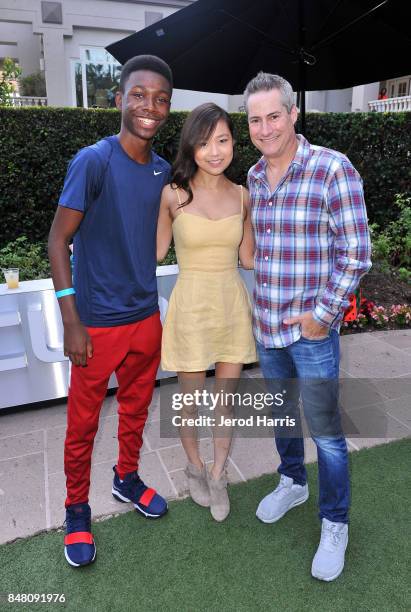 Niles Fitch, Krista Marie Yu and Lupus LA's Adam Selkowitz Lupus LA's Adam Selkowitz at Lupus LA's MBJAM 17 on September 16, 2017 in Marina del Rey,...