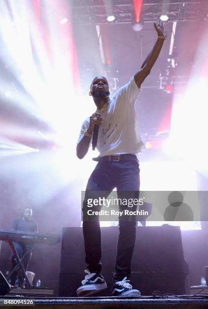 Rapper Tory Lanez performs onstage during the Meadows Music And Arts Festival - Day 2 at Citi Field on September 16, 2017 in New York City.