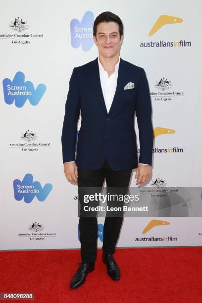 Actor James Mackay attends he 2017 Australian Emmy Nominee Sunset Reception on September 16, 2017 in Beverly Hills, California.