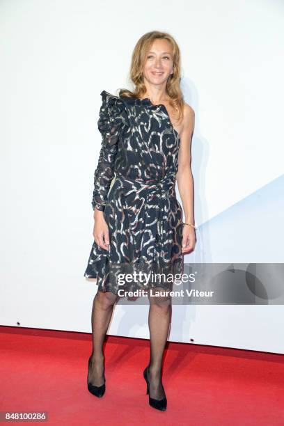 Sylvie Testud attends Closing Ceremony during 19th Festival of TV Fiction at La Rochelle on September 16, 2017 in La Rochelle, France.