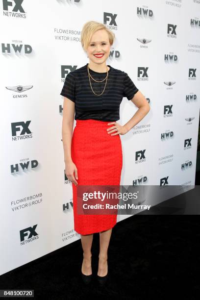 Alison Pill attends FX Networks celebration of their Emmy nominees in partnership with Vanity Fair at Craft on September 16, 2017 in Century City,...