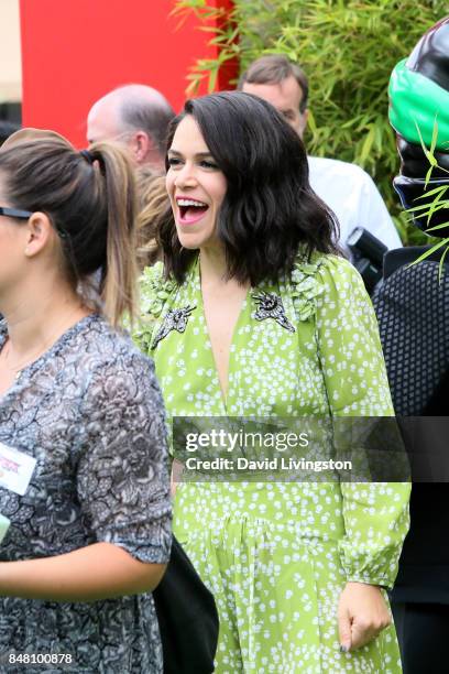 Abbi Jacobson at the premiere of Warner Bros. Pictures' "The LEGO Ninjago Movie" at Regency Village Theatre on September 16, 2017 in Westwood,...