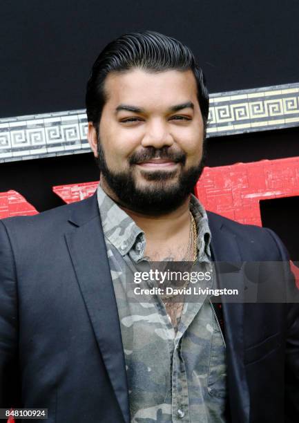 Adrian Dev at the premiere of Warner Bros. Pictures' "The LEGO Ninjago Movie" at Regency Village Theatre on September 16, 2017 in Westwood,...