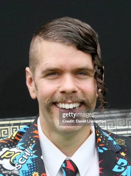 Perez Hilton at the premiere of Warner Bros. Pictures' "The LEGO Ninjago Movie" at Regency Village Theatre on September 16, 2017 in Westwood,...