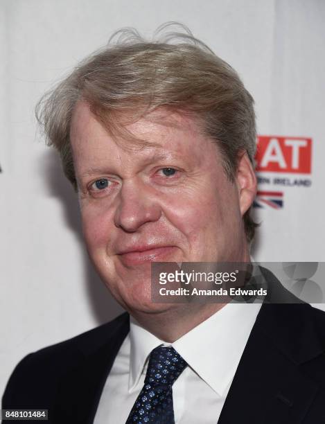 Charles Spencer, 9th Earl Spencer arrives at the BBC America BAFTA Los Angeles TV Tea Party 2017 at The Beverly Hilton Hotel on September 16, 2017 in...