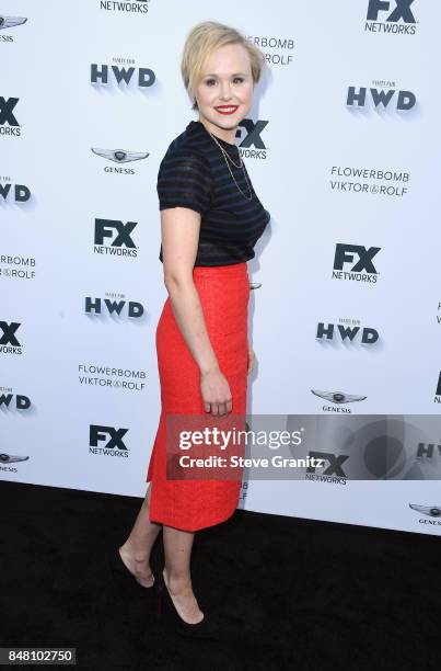 Alison Pill attends FX and Vanity Fair Emmy Celebration at Craft on September 16, 2017 in Century City, California.