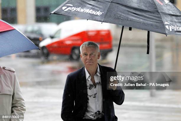 Bass guitarist Adam Clayton arrives at Dublin Circuit Criminal Court, where his former personal assistant, Carol Hawkins, is on trial for more then...