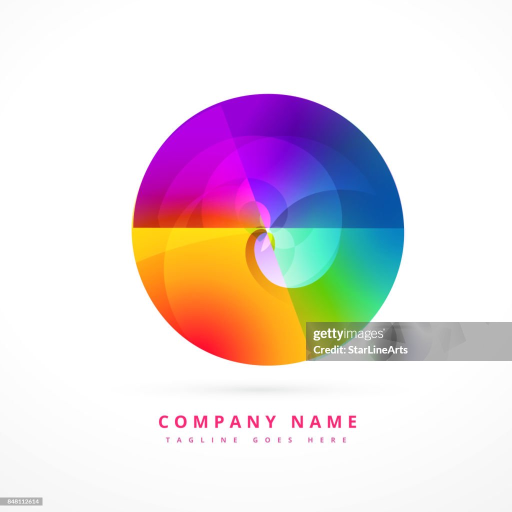 Shape Collored Design Colorful Circle Shape Design Art High-Res Vector Graphic - Getty Images