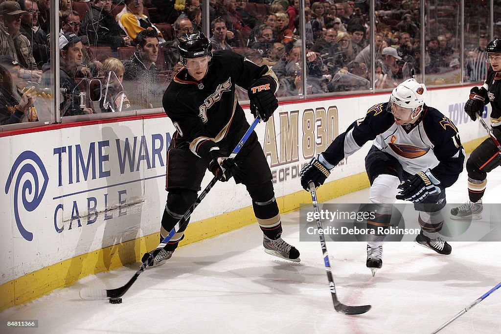 Atlanta Thrashers v Anaheim Ducks