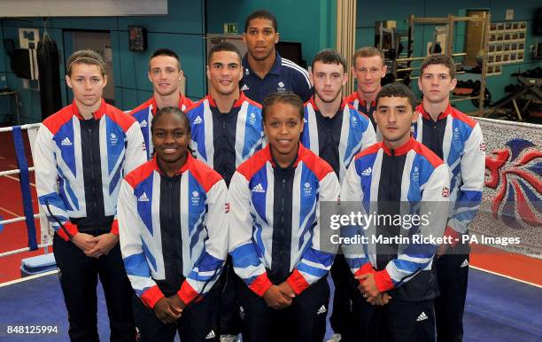 The Great Britain boxing team: Natasha Jones, Nicola Adams, Natasha Jonas, Andrew Selby, Savannah Marshall, Josh Taylor, Anthony Ogogo, Anthony...