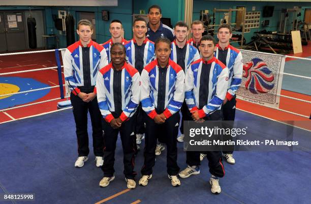 The Great Britain boxing team: Natasha Jones, Nicola Adams, Natasha Jonas, Andrew Selby, Savannah Marshall, Josh Taylor, Anthony Ogogo, Anthony...