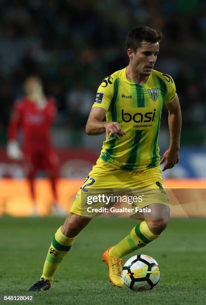 Tondela defender David Bruno from Portugal in action during the Primeira Liga match between Sporting CP and CD Tondela at Estadio Jose Alvalade on...