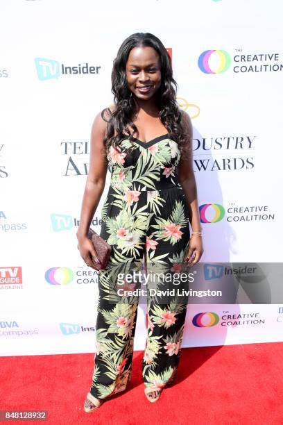 Yetide Badaki at the Television Industry Advocacy Awards at TAO Hollywood on September 16, 2017 in Los Angeles, California.