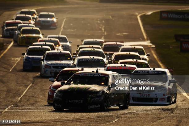 Cameron Waters drives the Monster Energy Ford Falcon FGX during the Sandown 500, which is part of the Supercars Championship at Sandown International...